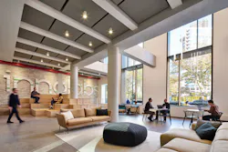 The communal spaces surrounding the lobby at Innolabs are shared by all tenants—a testament to their collaborative ideals. The communal spaces surrounding the lobby at Innolabs are shared by all tenants—a testament to their collaborative ideals.