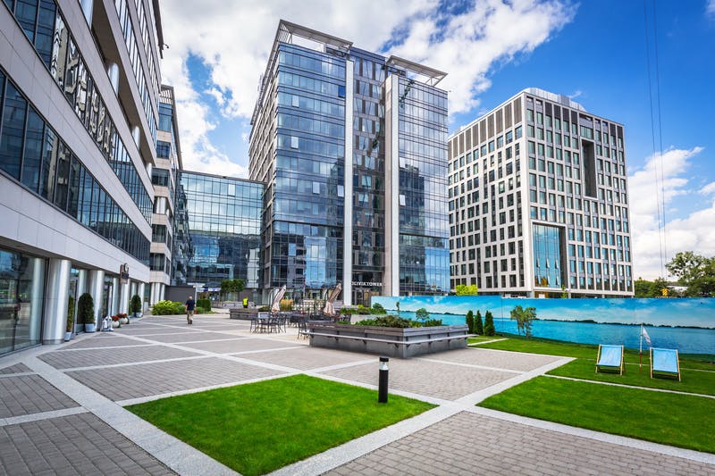Office buildings in Gdansk, Poland