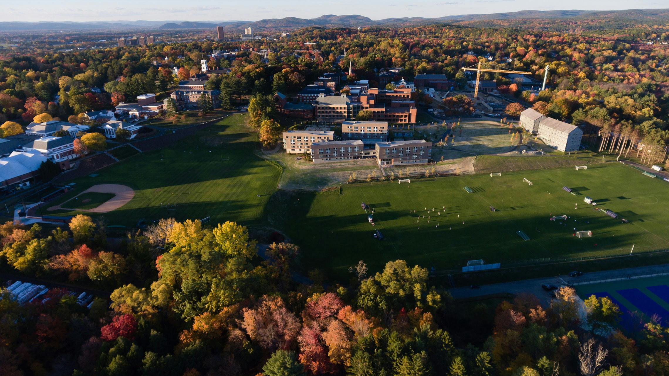 Amherst College in Massachusetts has an ambitious plan to reduce its carbon footprint by 2030. It&rsquo;s already made major progress via a new science center with features designed to lower energy usage and improve efficiency.