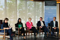 From left: Dr. Rebecca Katz, Georgetown University; Seema Bhangar, USGBC; Dr. Linda Lee, UV Angel; Dr. John McKeon, iAIR Institute; and Kenneth Mendez, Asthma and Allergy Foundation of America From left: Dr. Rebecca Katz, Georgetown University; Seema Bhangar, USGBC; Dr. Linda Lee, UV Angel; Dr. John McKeon, iAIR Institute; and Kenneth Mendez, Asthma and Allergy Foundation of America