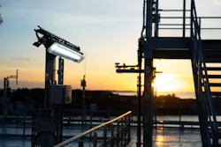 The marine business is smaller than the professional sector for Glamox, but marine’s share is growing and margins are up at 14.6% compared to down to 11% in professional. Above: Glamox exterior lighting on the Aibel wind farm substation at the dock in Haugesund, Norway, before it traveled to the Dogger Bank Wind Farm in the North Sea earlier this year. The marine business is smaller than the professional sector for Glamox, but marine’s share is growing and margins are up at 14.6% compared to down to 11% in professional. Above: Glamox exterior lighting on the Aibel wind farm substation at the dock in Haugesund, Norway, before it traveled to the Dogger Bank Wind Farm in the North Sea earlier this year.