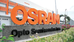 Osram's coronavirus-related production slowdowns include its Kulim, Malaysia plant that opened in late 2017. (Photo credit: Image courtesy of Osram Opto Semiconductors/Osram.) Osram's coronavirus-related production slowdowns include its Kulim, Malaysia plant that opened in late 2017. (Photo credit: Image courtesy of Osram Opto Semiconductors/Osram.)