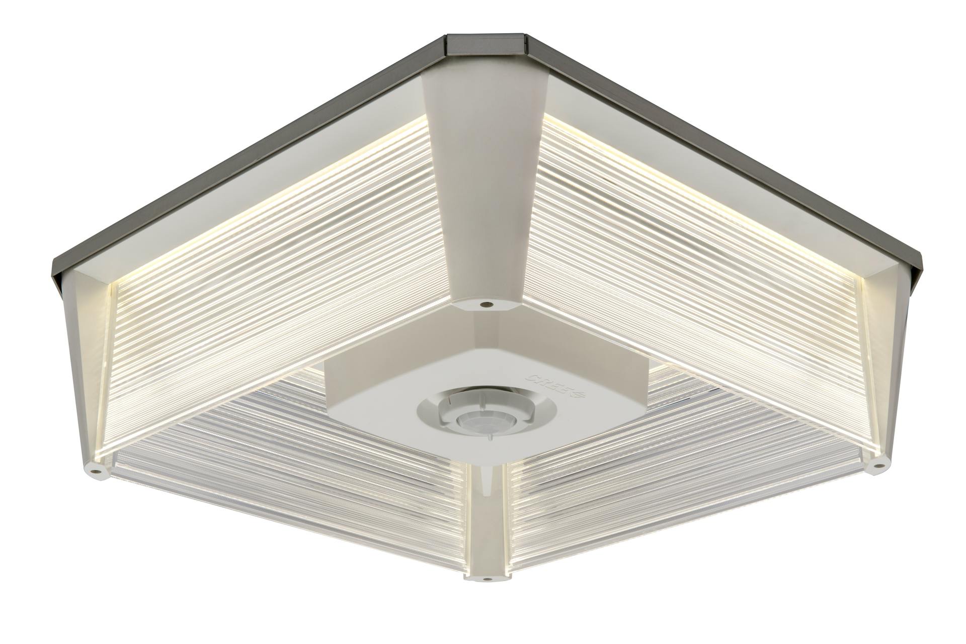 In partnership with Synapse Wireless, Cree Lighting will offer new connectivity options in several of its LED luminaires, including this IG Series for parking areas. (Photo credit: Image courtesy of Cree, Sapphire Awards product finalist, 2016.)