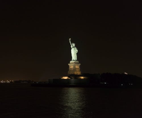LEDs brighten freedom monument on New York&rsquo;s historic Ellis Island. Source: Musco Lighting