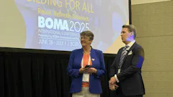 Kim Saunders and Roman Romanov presenting at BOMA Kim Saunders and Roman Romanov presenting at BOMA