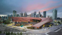 Exterior view of the BMO Convention Centre in Calgary, Canada Exterior view of the BMO Convention Centre in Calgary, Canada
