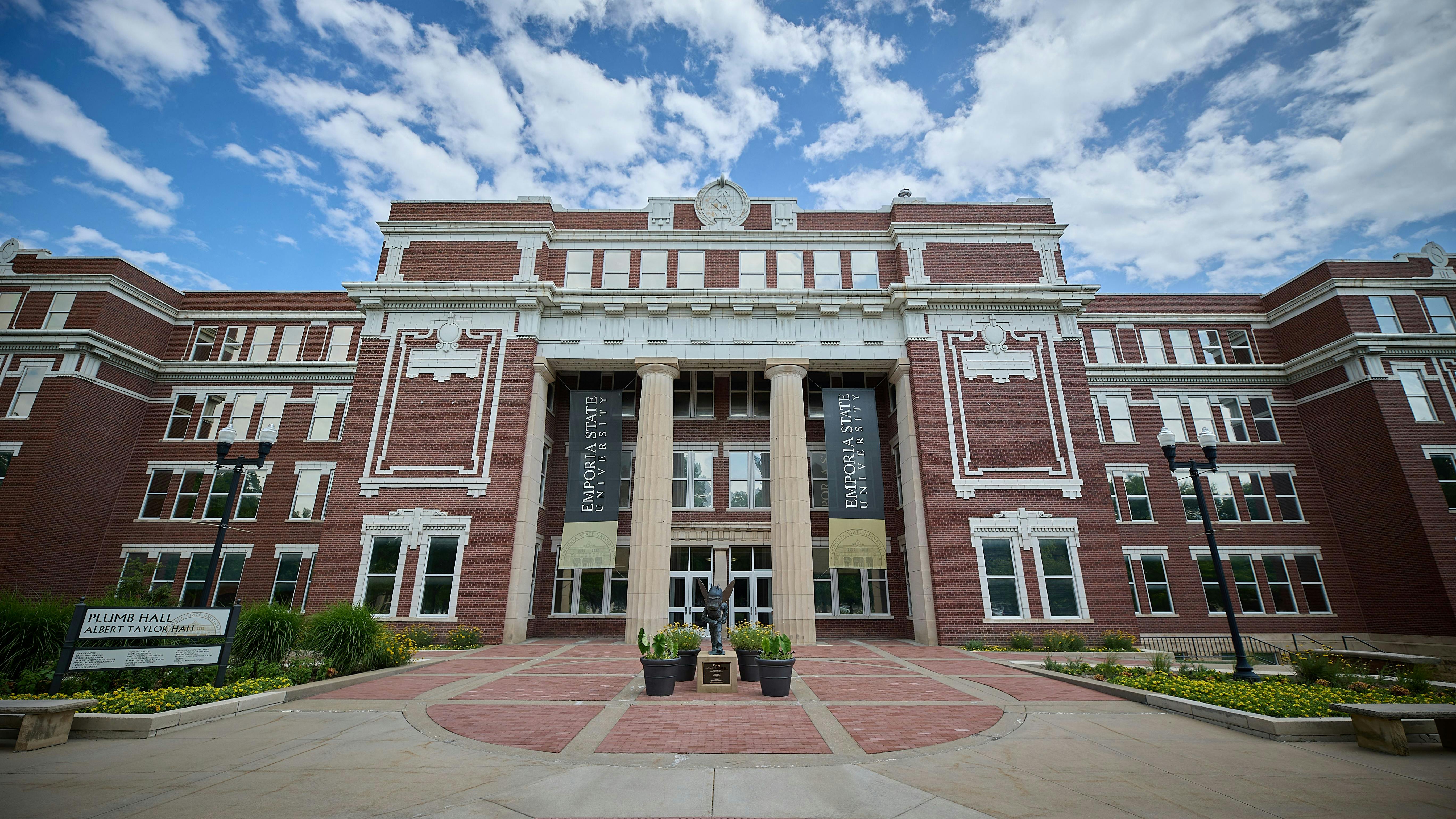 Plumb Hall is where Emporia State University students go to handle financial aid and accounts; it also houses the university&rsquo;s graduate school and an auditorium. Energy conservation measures implemented here include LED lighting, new Trane controls, window film installation, and improvements to the building envelope.