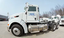 Pictured is one of 10 new LNGfueled tractors purchased by Transgas a National Grid subsidiary in Lowell MA Pictured is one of 10 new LNGfueled tractors purchased by Transgas a National Grid subsidiary in Lowell MA