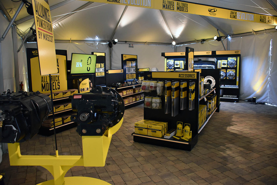Alliance Truck Parts display area