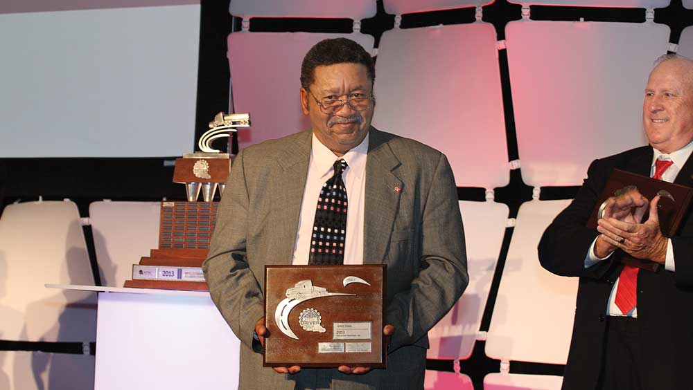 In accepting the National Tank Truck Carriers Professional Driver of the Year award James Starr said safety is the most important job a driver has
