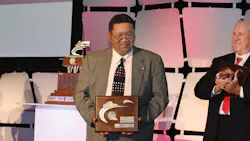 In accepting the National Tank Truck Carriers Professional Driver of the Year award James Starr said safety is the most important job a driver has In accepting the National Tank Truck Carriers Professional Driver of the Year award James Starr said safety is the most important job a driver has