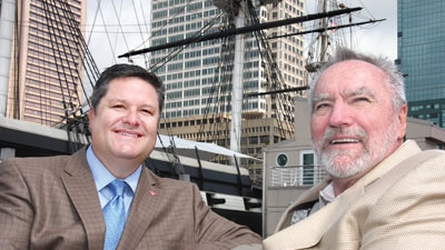 With Baltimore39s Inner Harbor and the sloopofwar USS Constellation as a backdrop Steve Rush Carbon Express Inc passed the National Tank Truck Carriers Inc chairman duties for the 20112012 term to Greg Hodgen Groendyke Transport