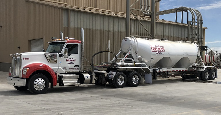 DG Coleman pneumatic truck trailer