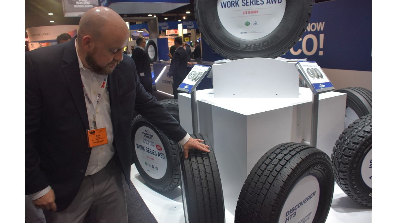Cooper Tire's Rob Laurent explains the design advantages of the new Work Series line for medium-duty trucks.
