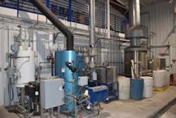 The boiler room at All-Star's new location includes a boiler for the chemical bay, and a Peacock 660, at right, for foodgrade cleans. The boiler room at All-Star's new location includes a boiler for the chemical bay, and a Peacock 660, at right, for foodgrade cleans.