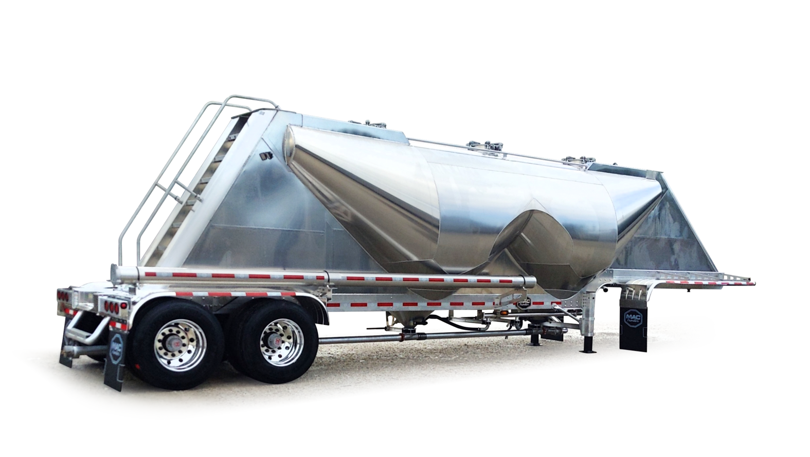 Newly updated 1000 cube dry bulk pneumatic tank trailer from MAC Trailer