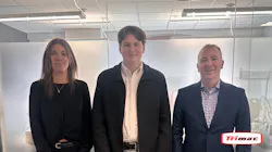 From left to right are Rhonda Leason, Trimac vice president of people and culture, scholarship recipient Joseph Vanbeselaere, and Matt Faure, Trimac president and CEO. From left to right are Rhonda Leason, Trimac vice president of people and culture, scholarship recipient Joseph Vanbeselaere, and Matt Faure, Trimac president and CEO.