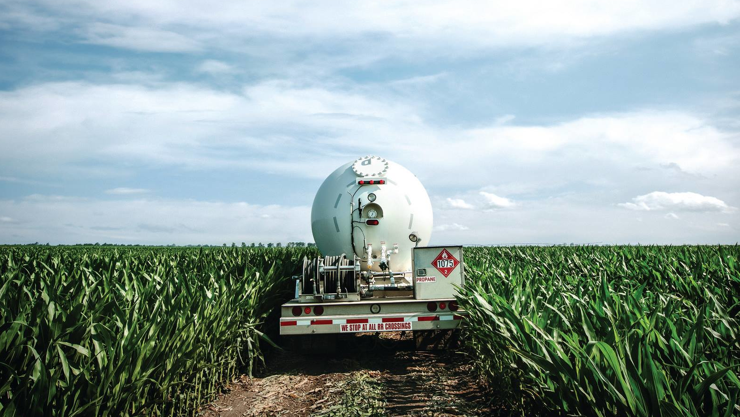 Tankfarm Trailer In Field