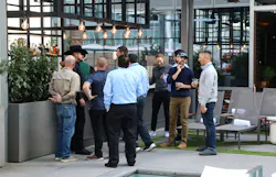 Wabash hosted a customer reception at the JW Marriott Charlotte's Aura Rooftop featuring Team Penske driver Ryan Blaney (in the Wabash hat), who drives the Wabash No. 12 Ford Mustang. Wabash hosted a customer reception at the JW Marriott Charlotte's Aura Rooftop featuring Team Penske driver Ryan Blaney (in the Wabash hat), who drives the Wabash No. 12 Ford Mustang.