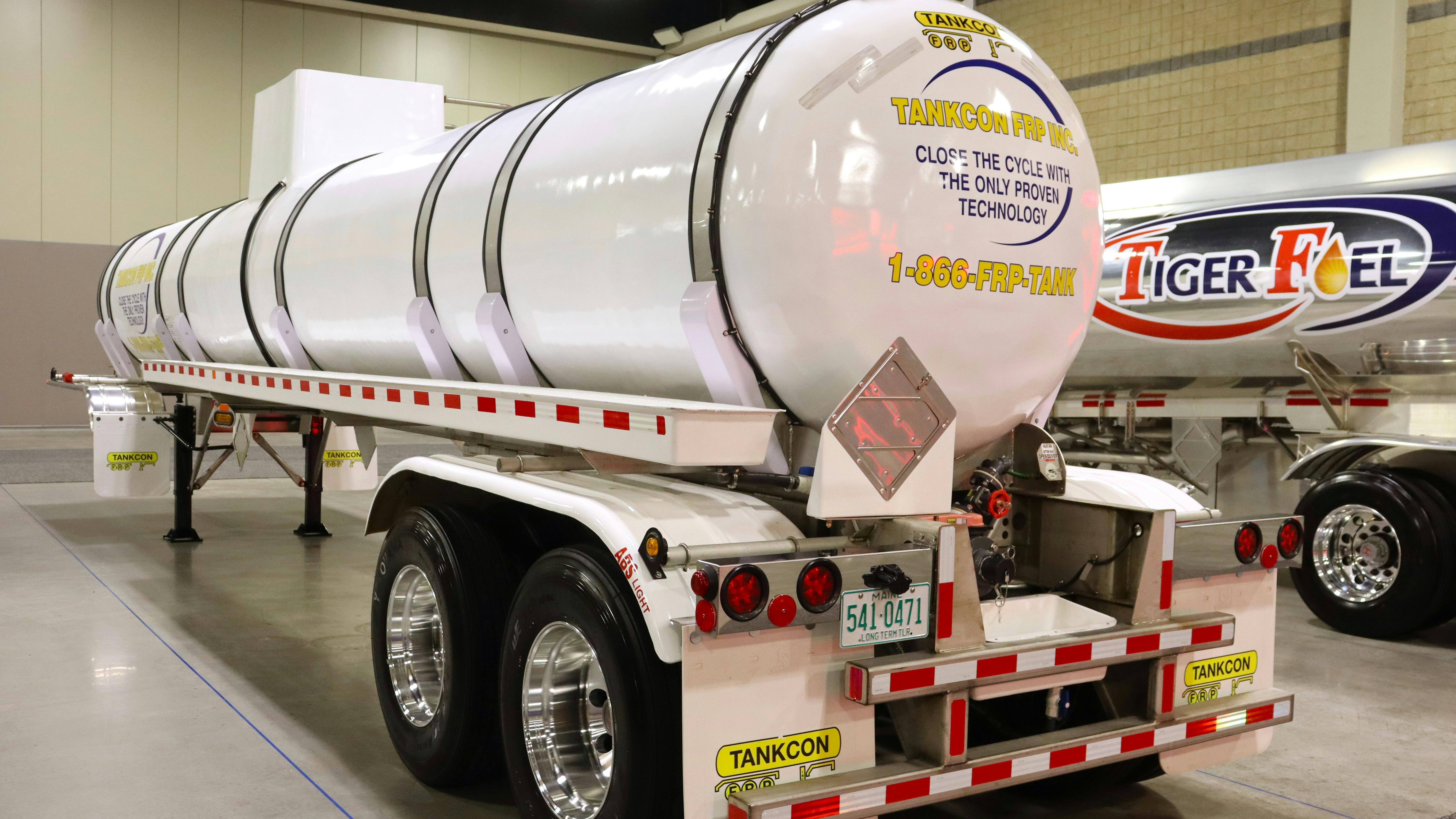 A Tankcon trailer on display at National Tank Truck Carriers' 2024 Tank Truck Week in Charlotte, North Carolina.