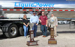 From left to right are Paula Utrera-Garcia, David Kamyk, Gary Coulter, and Joe Maple, who helped LSPT post a 0.180 acccident frequency in 2024. From left to right are Paula Utrera-Garcia, David Kamyk, Gary Coulter, and Joe Maple, who helped LSPT post a 0.180 acccident frequency in 2024.