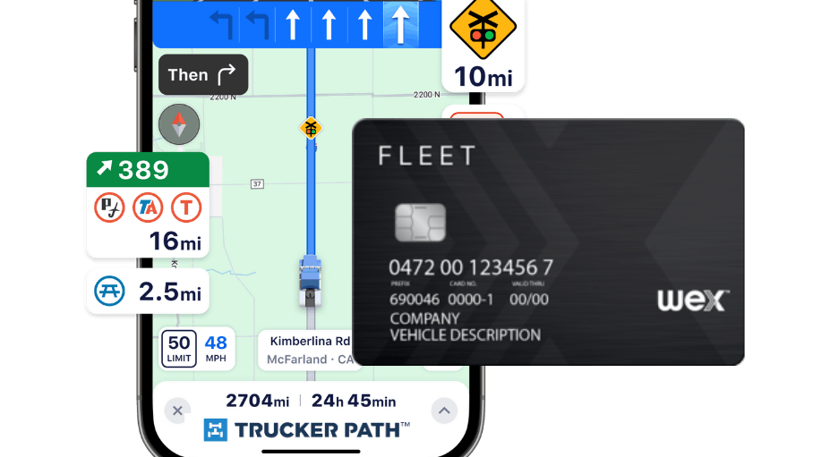 A new joint effort provides select WEX fleet customers with access to the Trucker Path for Fleets navigation tool.