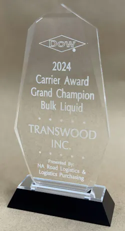 TransWood is Dow's 2024 Bulk Liquid Grand Champion carrier. TransWood is Dow's 2024 Bulk Liquid Grand Champion carrier.
