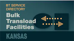 Transload Directory title slide for Kansas with an icon representing product transfer Transload Directory title slide for Kansas with an icon representing product transfer