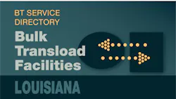 Transload Directory title slide for Louisiana with an icon representing product transfer Transload Directory title slide for Louisiana with an icon representing product transfer