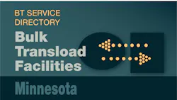 Transload Directory title slide for Minnesota with an icon representing product transfer Transload Directory title slide for Minnesota with an icon representing product transfer