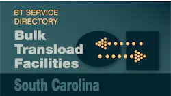 Transload Directory title slide for South Carolina with an icon representing product transfer Transload Directory title slide for South Carolina with an icon representing product transfer
