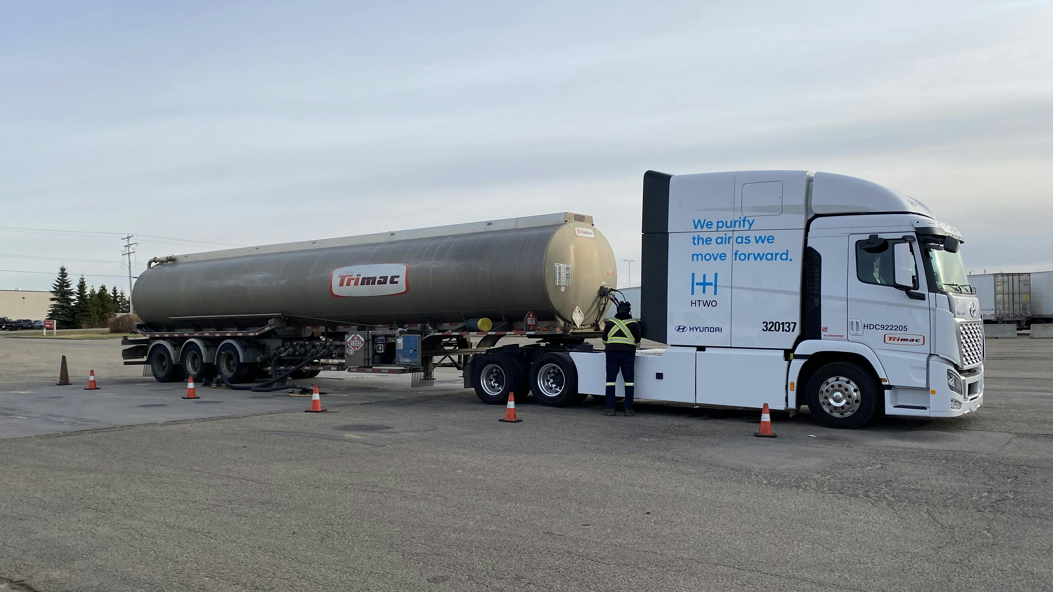 Trimac Hyundai Xcient truck