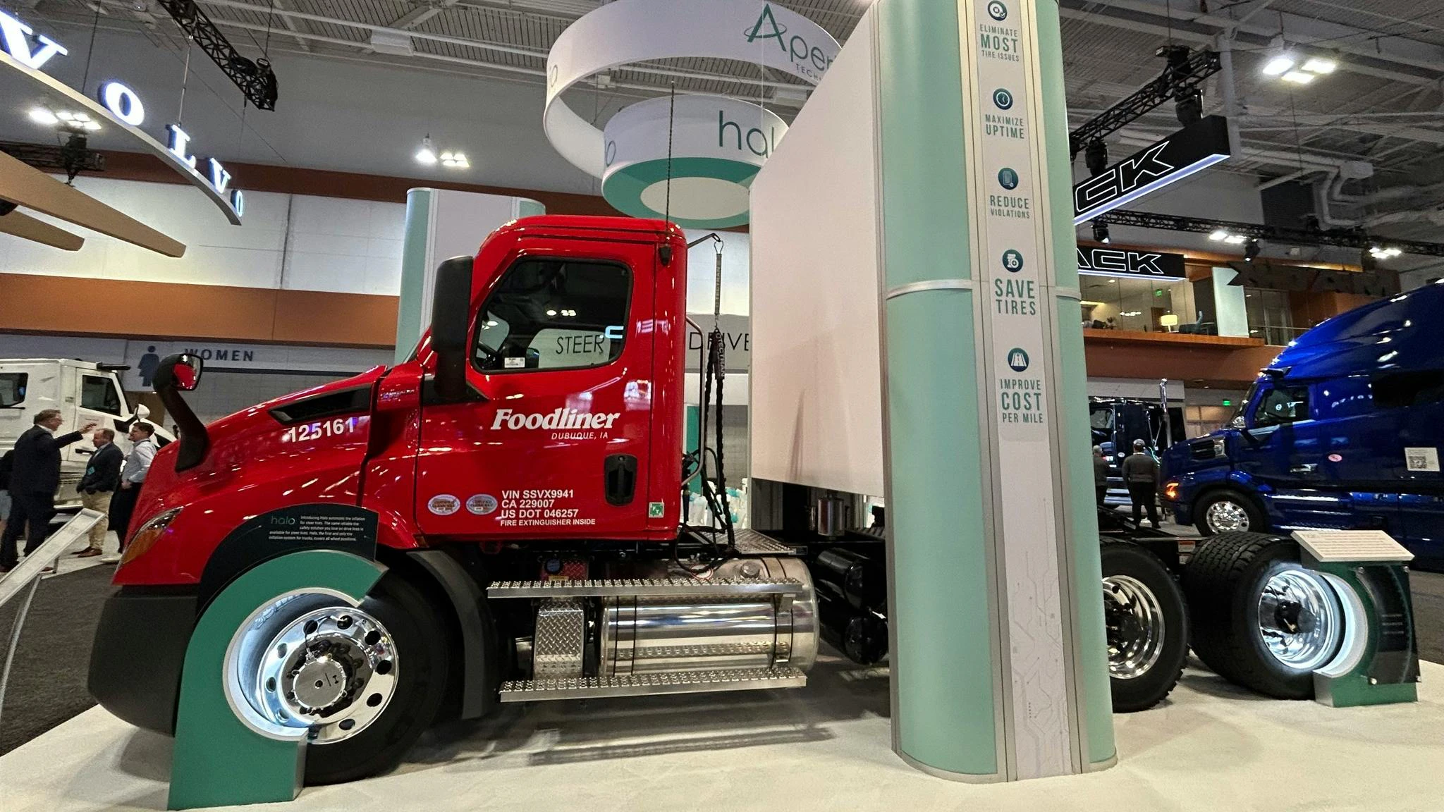 Aperia Technologies unveiled its latest Halo automatic tire inflation system for steer tires and announced a strategic partnership with Fontaine Fifth Wheel to integrate SmartConnect data into its fleet management platform, enhancing safety and operational efficiency at TMC Nashville.