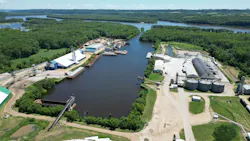 Travero's LPD terminal in East Dubuque, Illinois, is a 100-acre, multimodal marine facility. Travero's LPD terminal in East Dubuque, Illinois, is a 100-acre, multimodal marine facility.