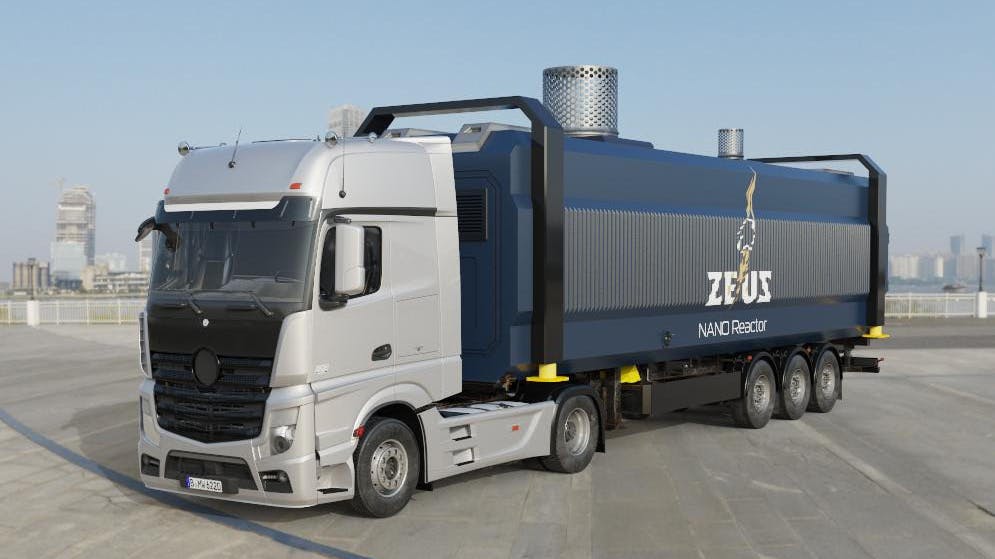 Nano Nuclear's Zeus reactor is designed to fit within an ISO container, which means it can use existing transportation infrastructure for shipping to industrial sites.