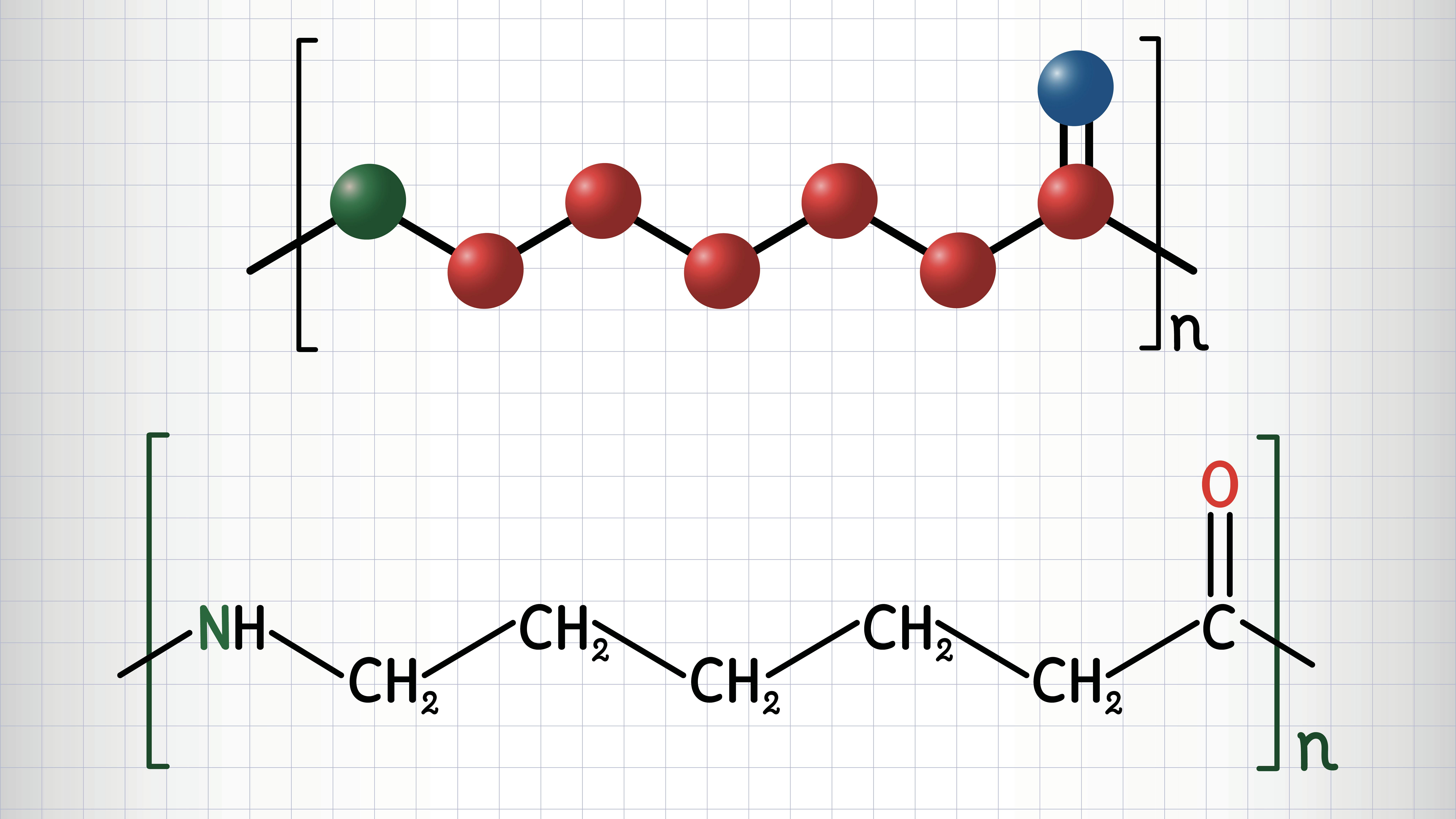 Nylon 6 Or Polycaprolactam Polymer Molecule