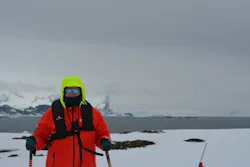 Fully geared up in snow boots and warm attire, Trish Kerin soon realized walking through deep, soft snow was a far cry from her usual terrain. Fully geared up in snow boots and warm attire, Trish Kerin soon realized walking through deep, soft snow was a far cry from her usual terrain.