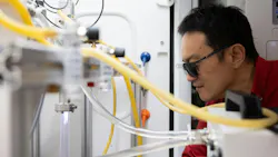 Professor Xiaonan Shan explains microwave plasma in his lab at the University of Houston. Professor Xiaonan Shan explains microwave plasma in his lab at the University of Houston.