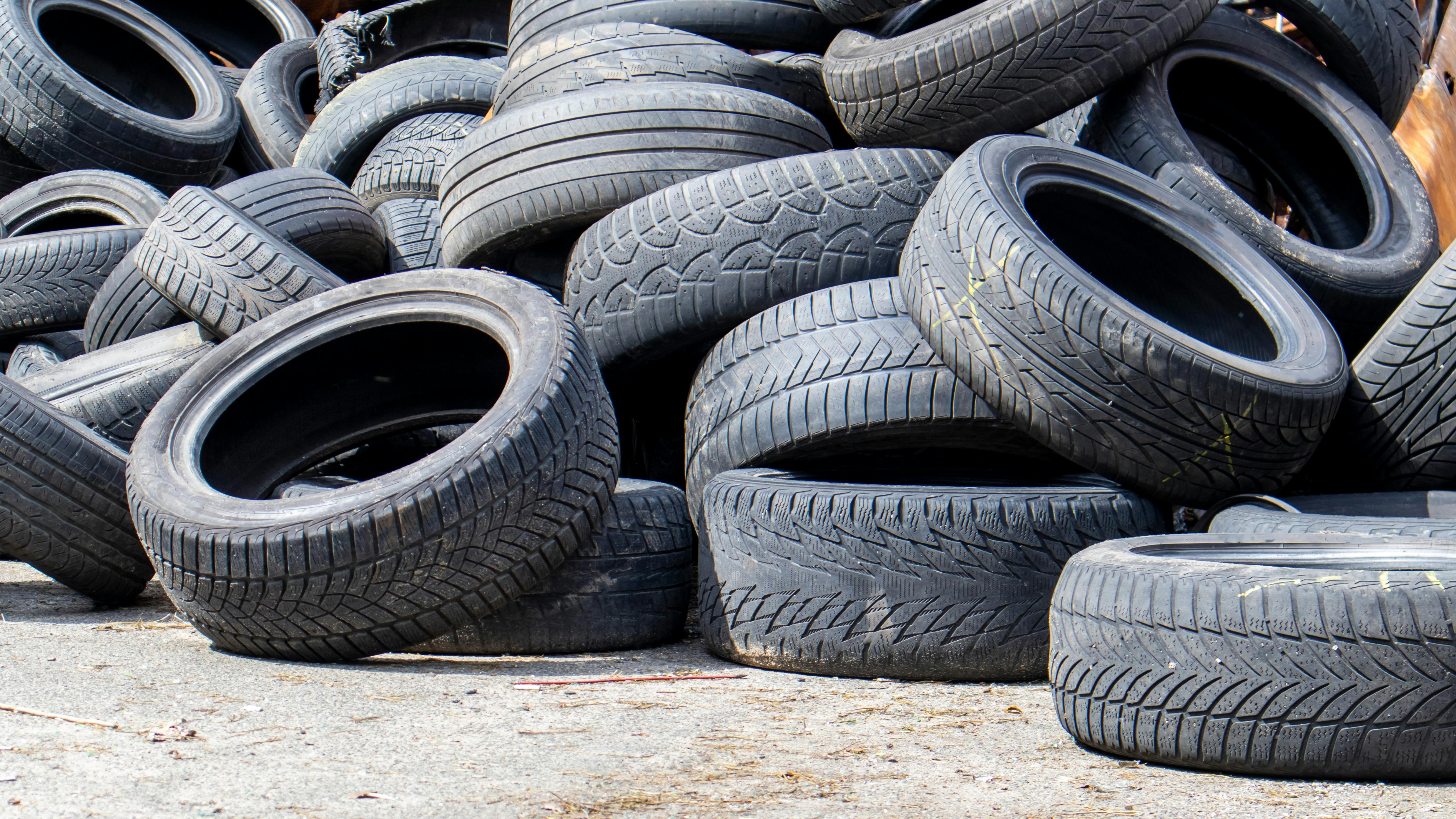 pile of discarded tires