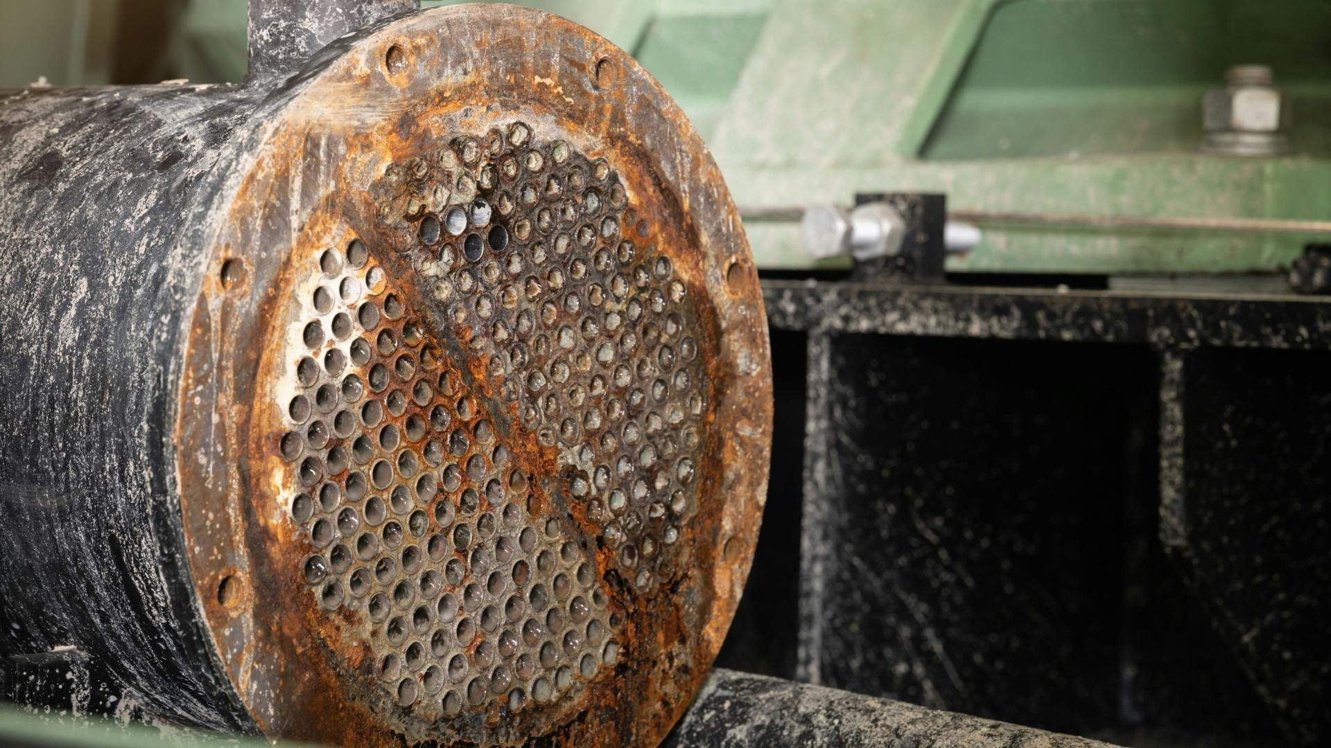 Condenser tube fouling with the limestone slag