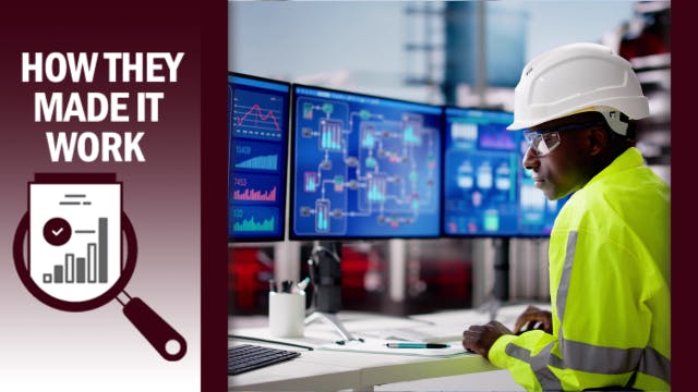 How They Made It Work: image shows operator monitoring automation systems