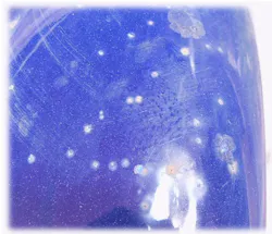 Shown is the tell-tale sign of pin-hole damage to glass-lined steel equipment. Shown is the tell-tale sign of pin-hole damage to glass-lined steel equipment.