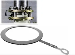 Conductive gaskets in vessel flanges can help dissipate the charge before it builds up to cause discharge and damage. Conductive gaskets in vessel flanges can help dissipate the charge before it builds up to cause discharge and damage.