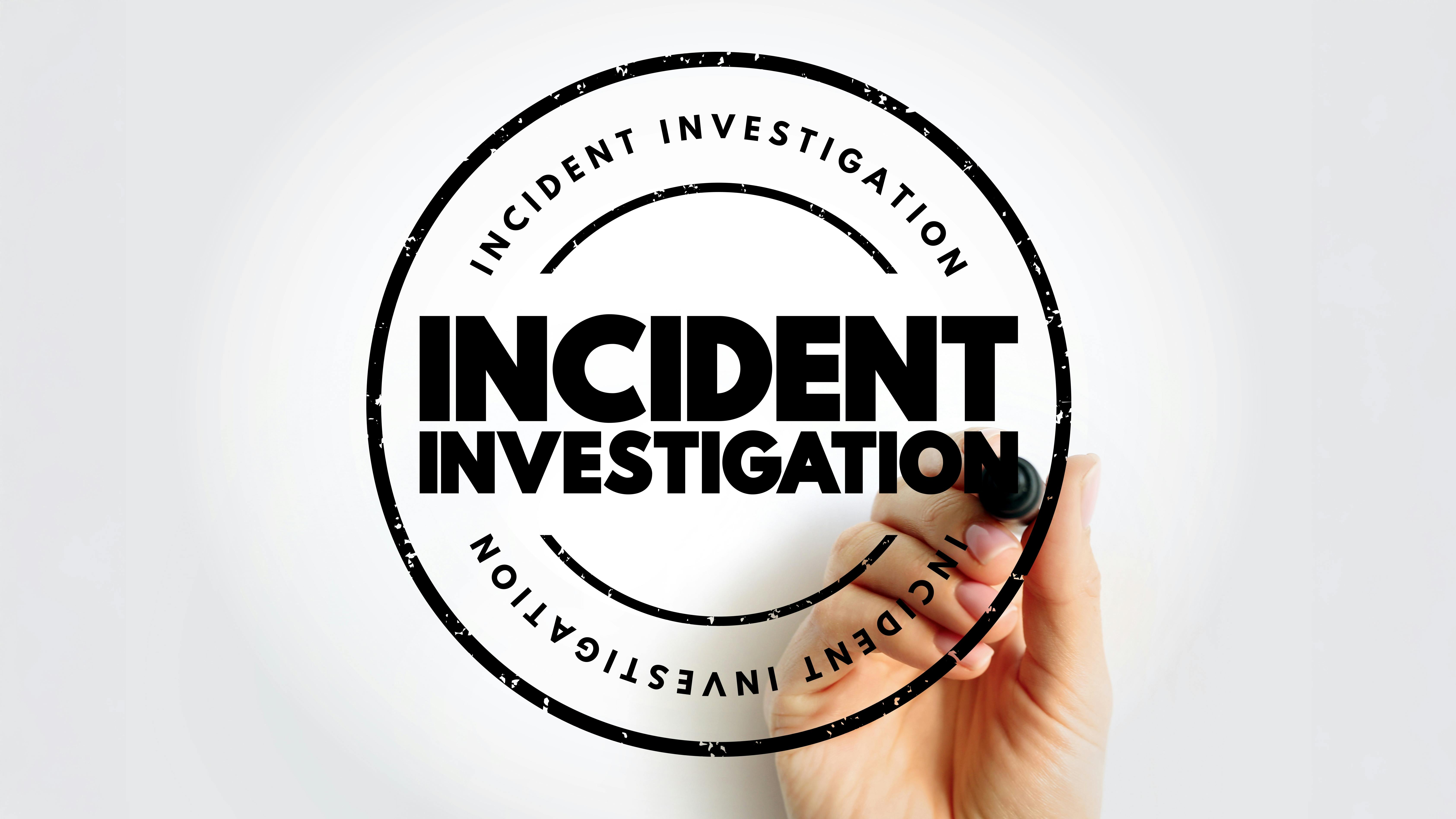 Incident Investigation black text stamp