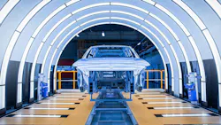 NIO ES8 – Full aluminum car body with BASF Oxsilan® thin film pretreatment, CathoGuard® 800 e-coat, waterborne primer, waterborne basecoat and a two component clear coat. NIO ES8 – Full aluminum car body with BASF Oxsilan® thin film pretreatment, CathoGuard® 800 e-coat, waterborne primer, waterborne basecoat and a two component clear coat.