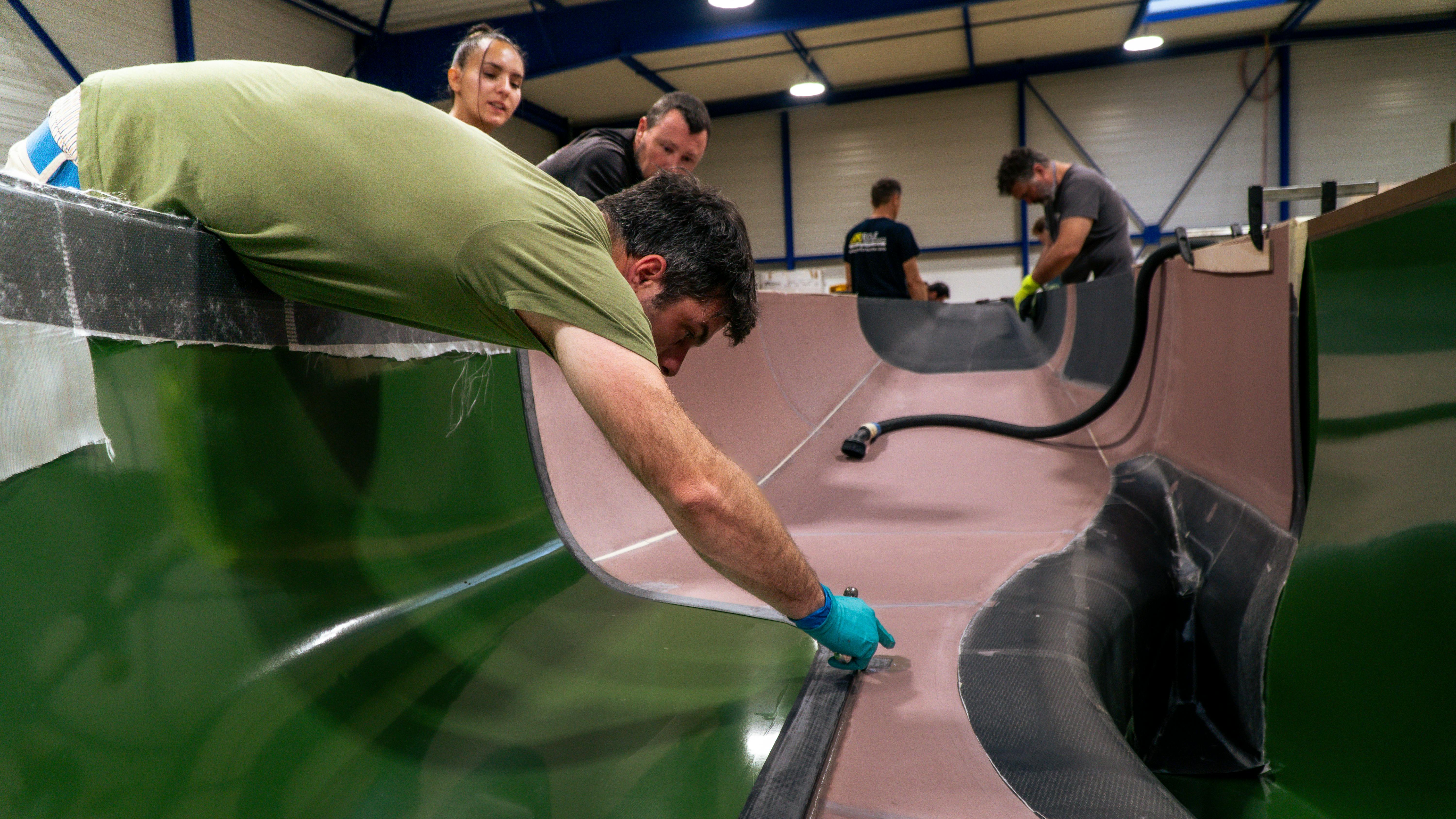 Climate Impulse under construction