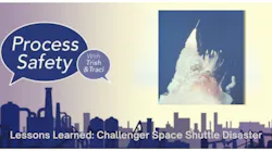 Podcast cover for the Challenger Space Shuttle episode of Process Safety with Trish & Traci Podcast cover for the Challenger Space Shuttle episode of Process Safety with Trish & Traci