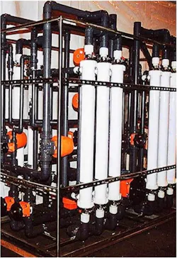 A skid-mounted UF unit A skid-mounted UF unit