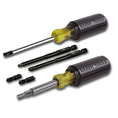 Klein Tools' Combo-Tip Drivers are designed for cable installers who encounter the combination head screws most frequently found on electrical devices and fittings.