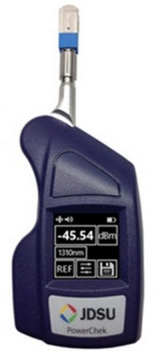 PowerChek is a new optical power meter from JDSU. It directly measures a bulkhead port's optical power without the need for a test lead, which both eliminates the risk of cross-contamination and eases the task of fiber-optic cable testing.